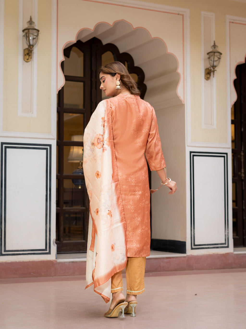 Houseofsdaa Rust kurta set ,HSDAAMLSK000019