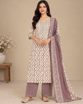 Printed Silk Blend Salwar Suit Set for Women