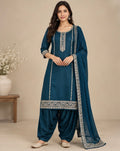 Embroidered Silk Blend Salwar Suit Set for Women