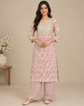 Printed Cotton Blend Kurta Pant Set for Women