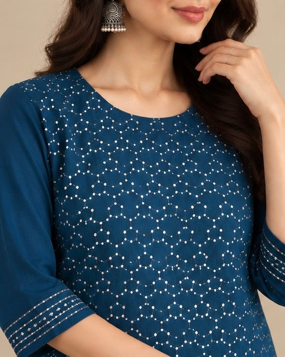 Printed Rayon Kurta for Women