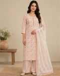Printed Cotton Salwar Kurta Dupatta Set for Women