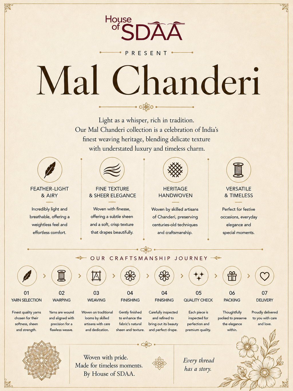 Fawn Black Mal Chanderi Unstitched Suit Set