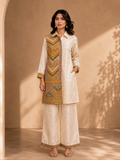 Multicolor Jacquard Silk Printed Co-Ord Set for Women
