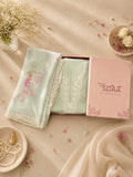 Powder Green Muslin Unstitched Suit Set