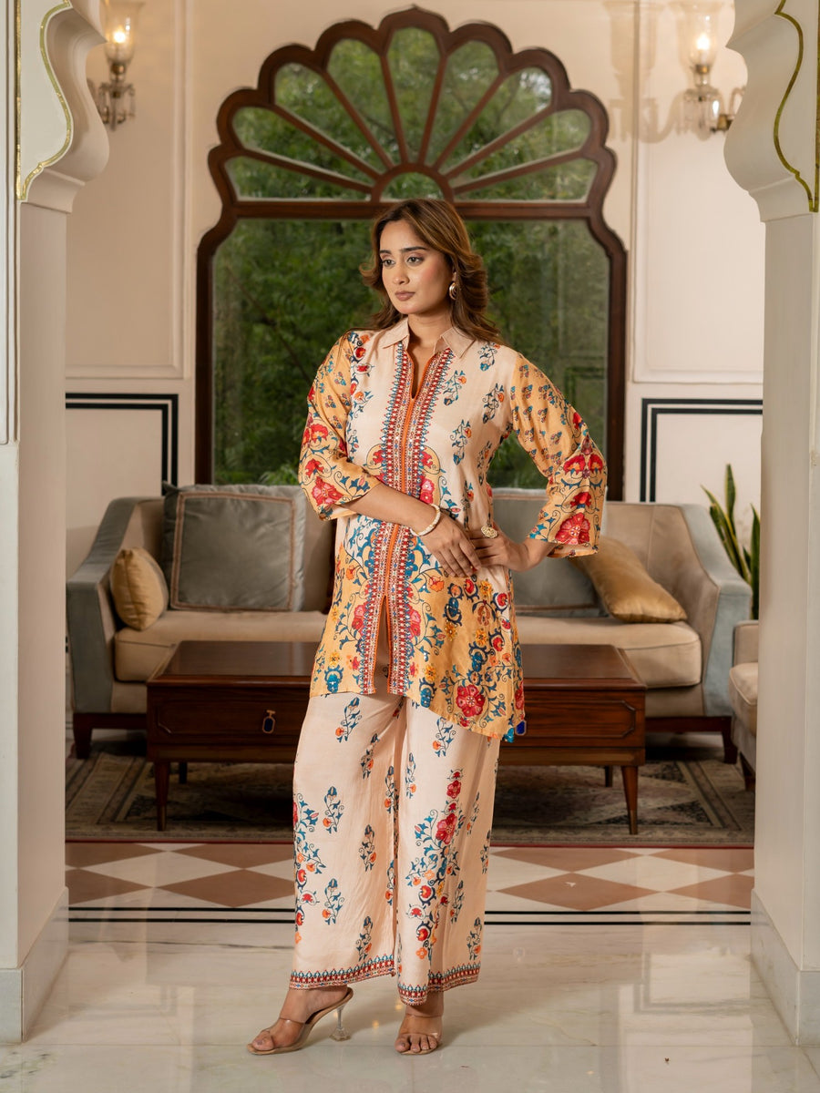 Floral Printed Co-Ord Set for Women HSDAACSKN000006