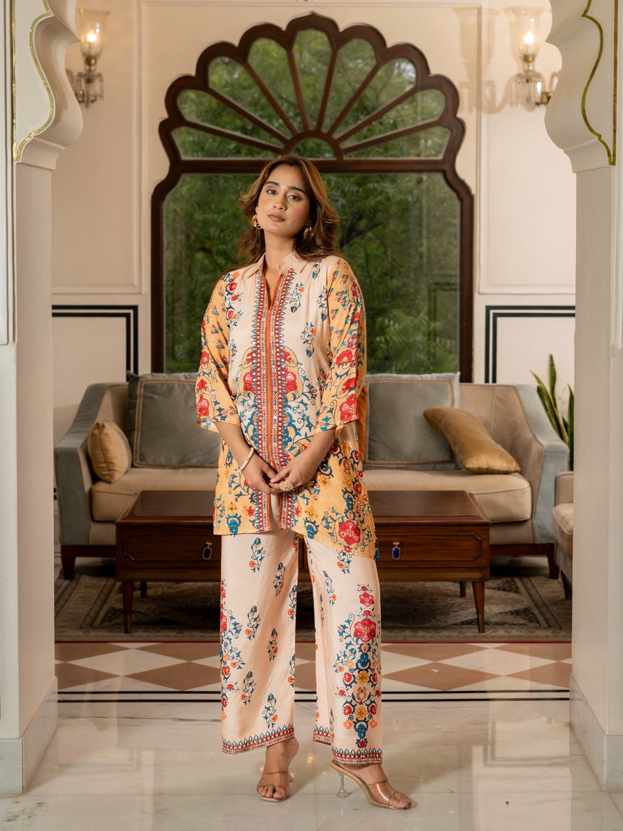 Floral Printed Co-Ord Set for Women HSDAACSKN000006